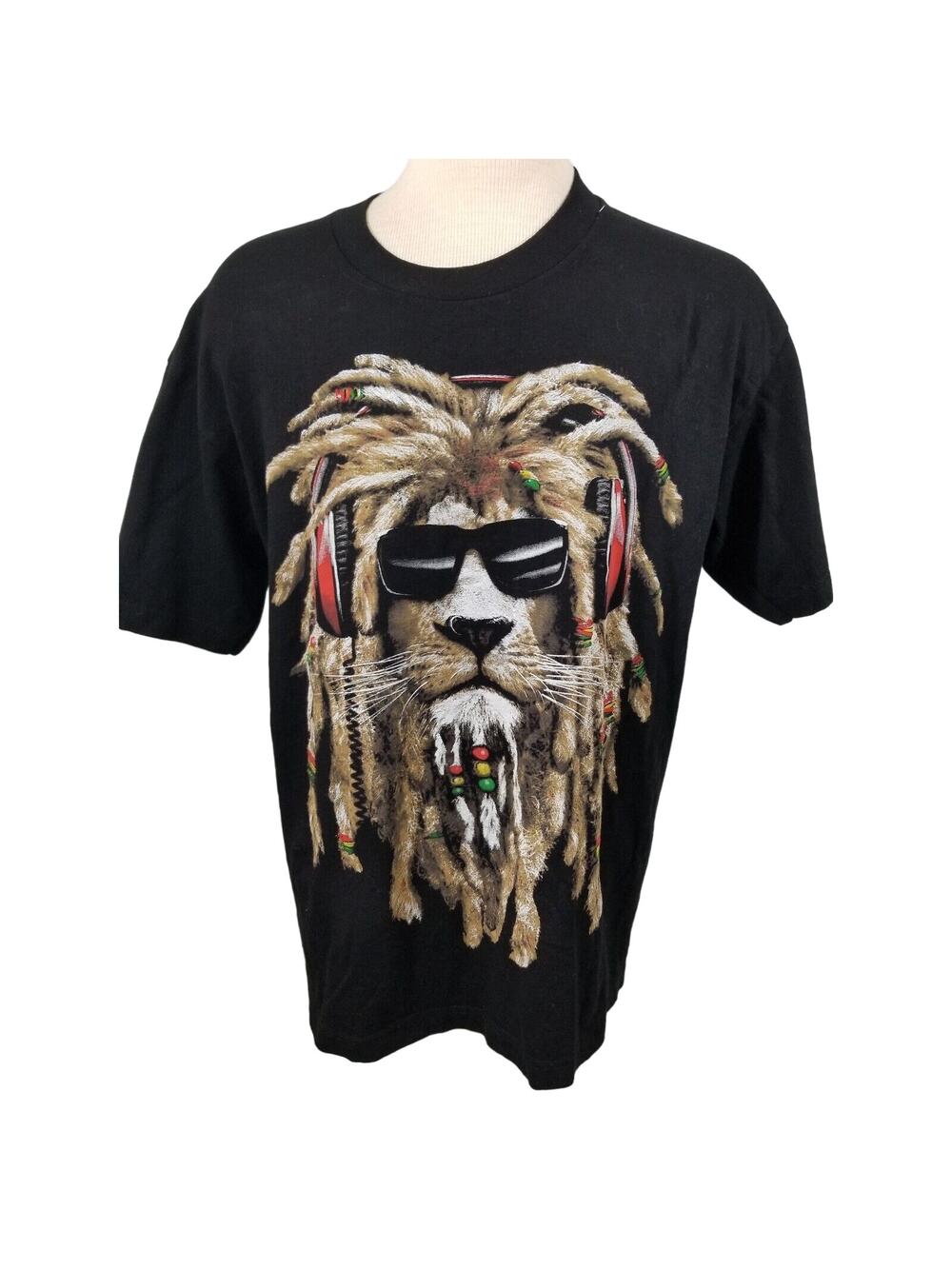 Deal Street Men's Black Graphic T Shirt Size Large 12021-0337